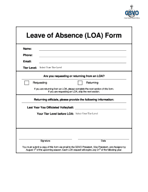 Loa Form