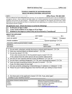 CATHOLIC CHARITIES of SOUTHERN NEVADA  Form