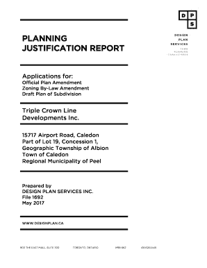 Justification Report Sample PDF  Form