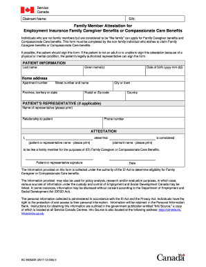 Family Caregiver Benefit Forms