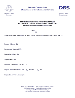 Connecticut Improvement Form