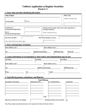 Virginia U 1 Register  Form