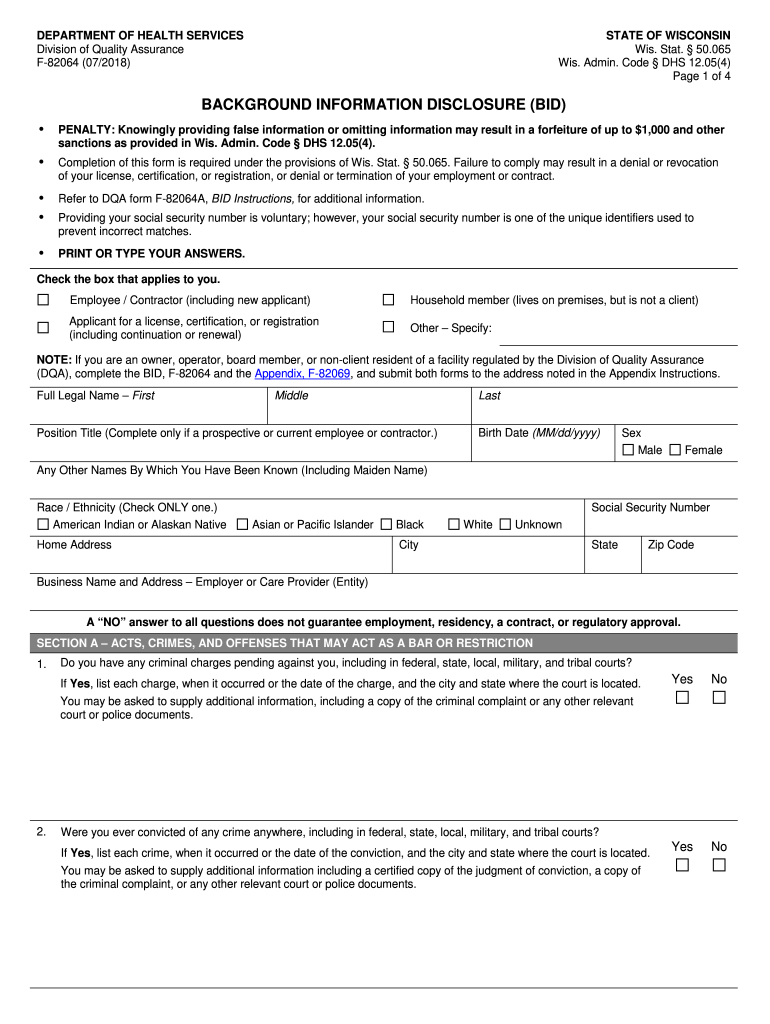 Get and Sign Wisconsin F 2018 Form