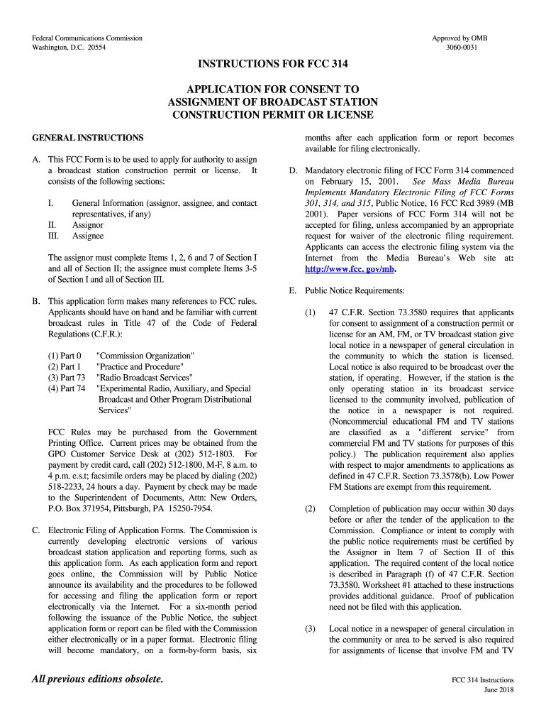 ASSIGNMENT of BROADCAST STATION  Form