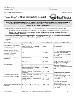  Treasury Direct Form 5446 2017-2024