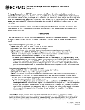  Form 182 Ecfmg 2015