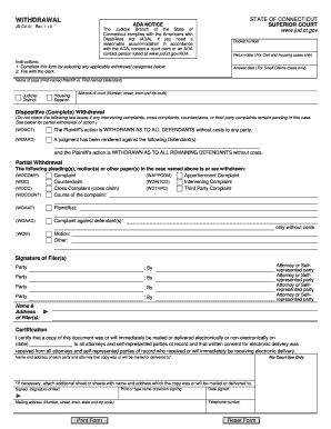  Connecticut Withdrawal 2018-2024