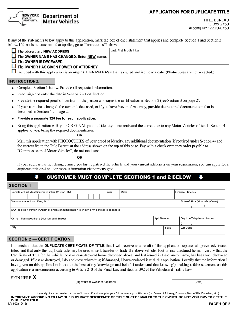Get and Sign Mv 902 2015-2022 Form
