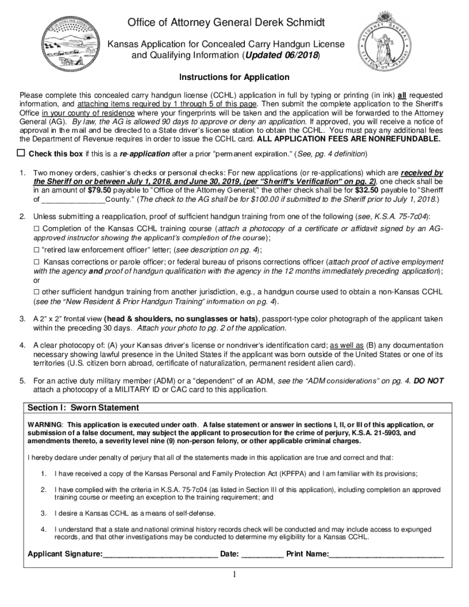  Form Application for a Concealed Carry Firearm Permit Mississippi 2018