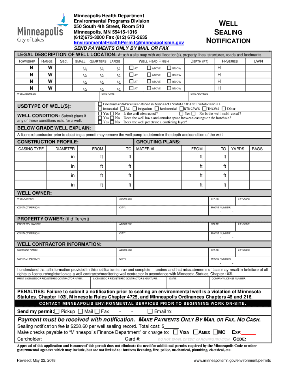 Temporary Monitoring Well Application Temporary Monitoring Well Application  Form