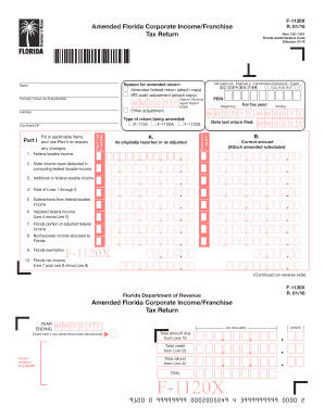  Form F 1120x 2016-2024