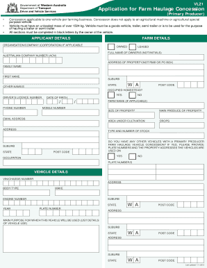 Get and Sign Ag Farm Weight Consession Form