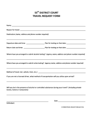 Get and Sign Reason for Travel 2015-2022 Form