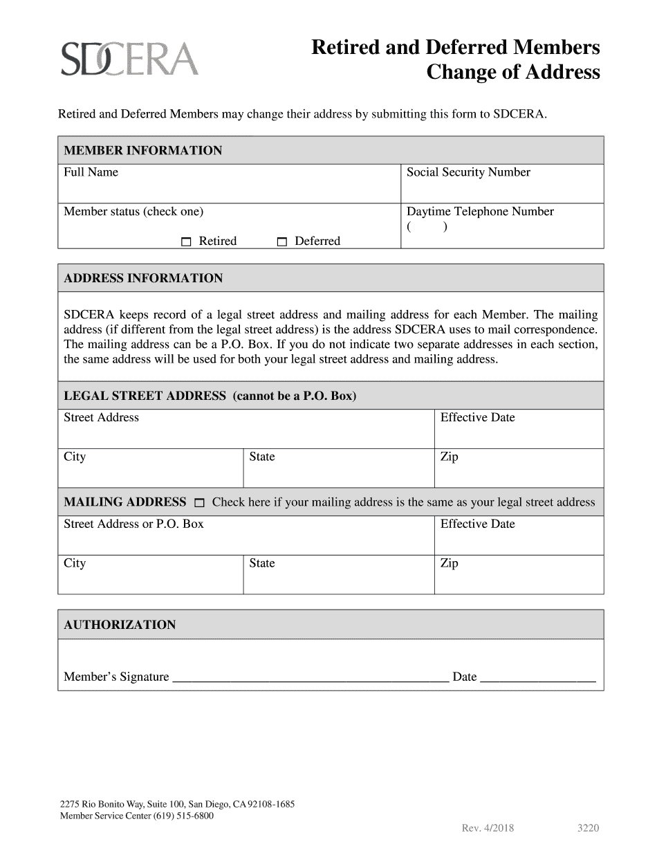  Social Security Address Change Online 2018-2024