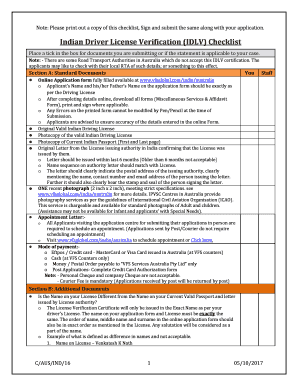 Indian Driving License Verification Online  Form