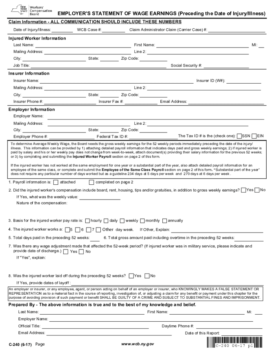  240 Form PDF 2017-2024