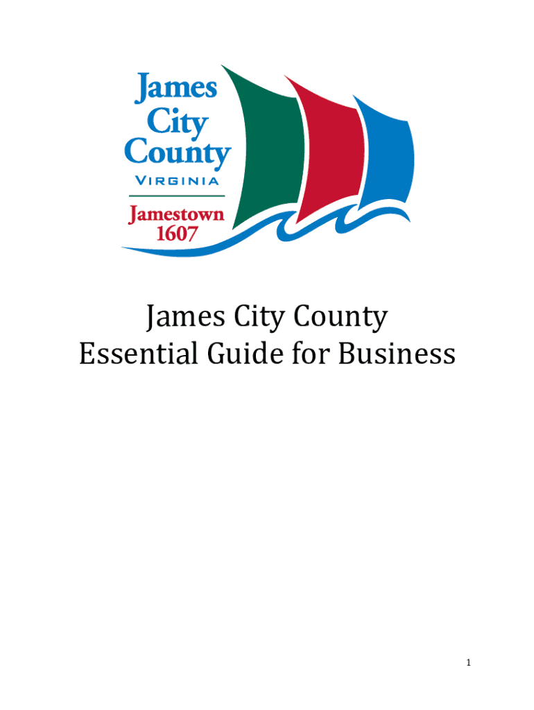 James City County Essential Guide for Business James City County Essential Guide for Business  Form