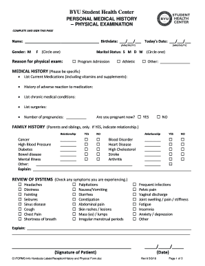 Hp Template PDF  Form