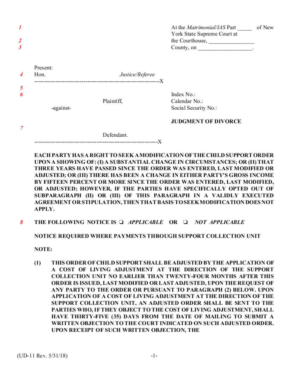  EACH PARTY HAS a RIGHT to SEEK a MODIFICATION of the CHILD SUPPORT ORDER 2018-2024