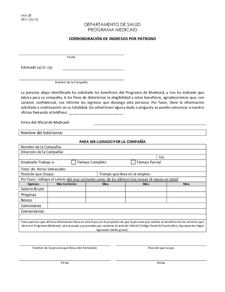 GOVERMENT of PUERTO RICO Department of Health PR Gov  Form