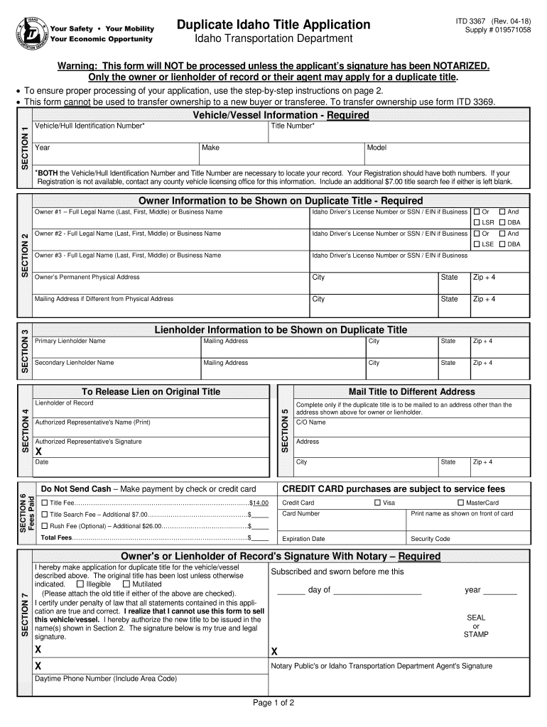 Get and Sign Itd 3367 2018-2022 Form