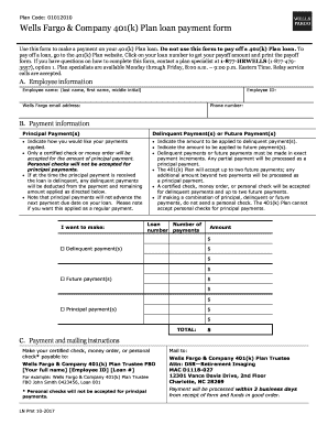 Wells Fargo 401k Loan Request Online  Form