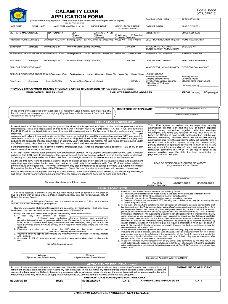  Hqp Slf 066 Form 2018