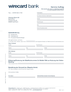  Service Auftrag Wirecard Bank 2018-2024