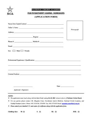 Pcb Registration Form