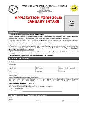 Vtc Application Forms PDF
