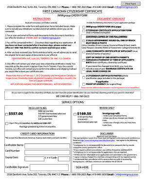 Application for a Citizenship Certificate Adults and Minors  Form