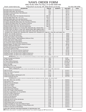   Order Form 2018-2024