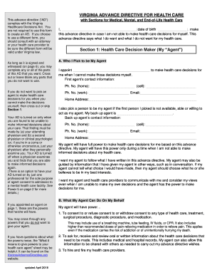 Complies with the Virginia  Form