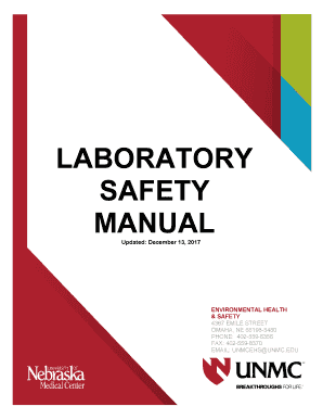 Lab Safety Manual Template  Form