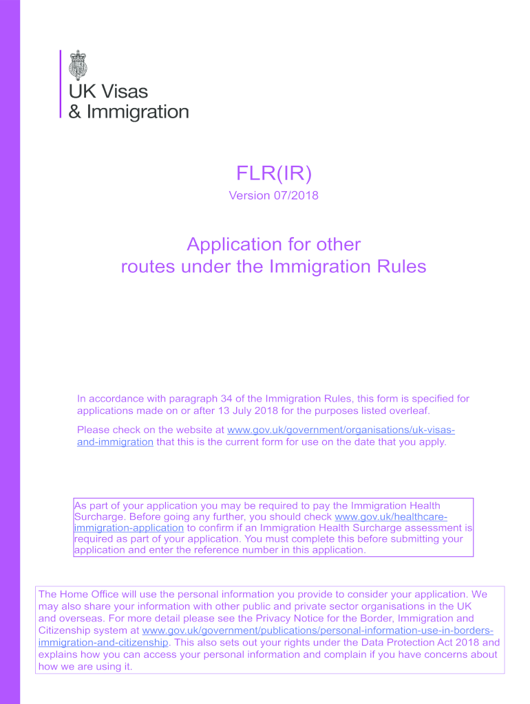  Flr Form Download 2018-2024