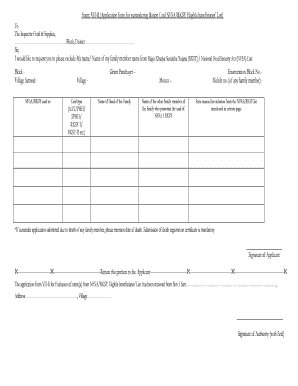 Ration Card 7 No Form