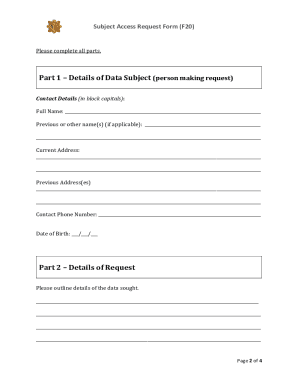 F20 Form - Fill Out and Sign Printable PDF Template | signNow
