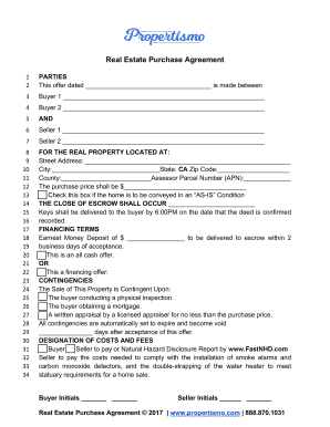 Copy of Purchase Agreement  Form