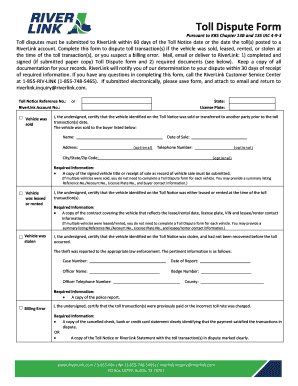  Toll Dispute 2018-2024