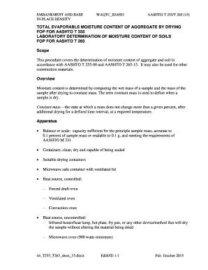 Aashto T265  Form