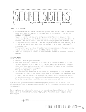 Secret Sisters Form Pages