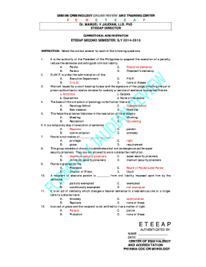 Gemini Review Center  Form