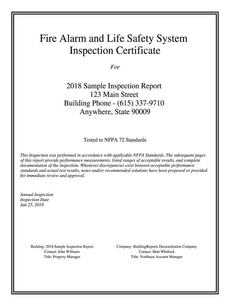 Fire Alarm Testing Notice Template  Form