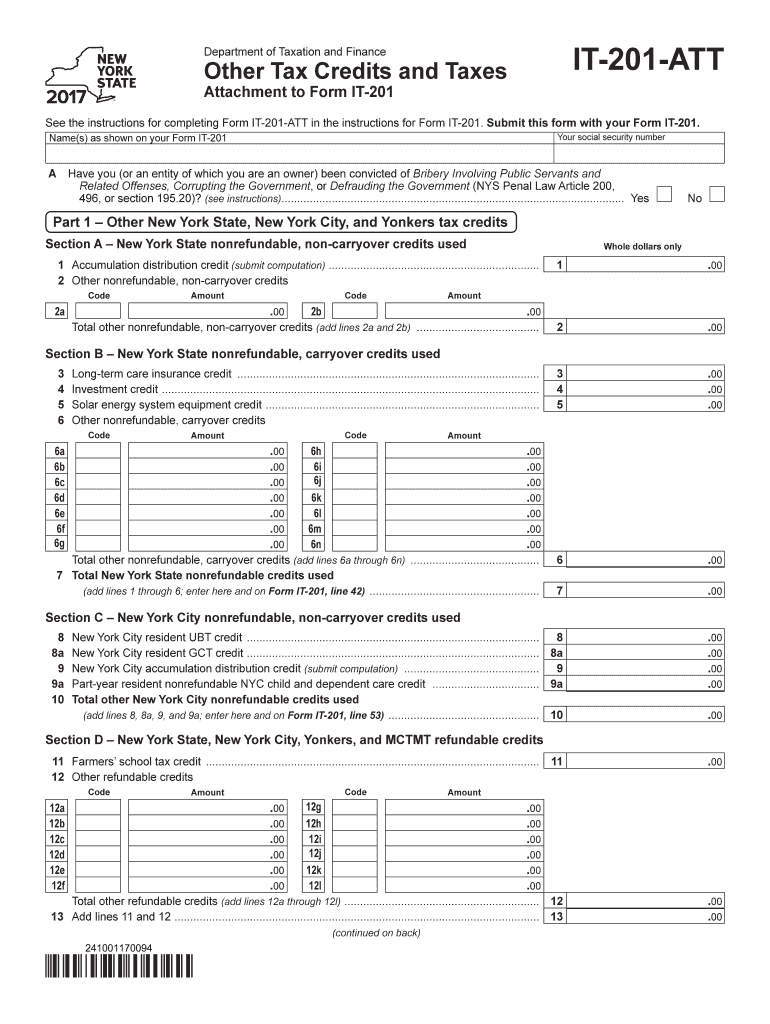  it 201 Tax Form 2017