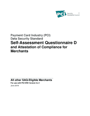 Self Assessment Questionnaire B IP PCI Security Standards Council  Form