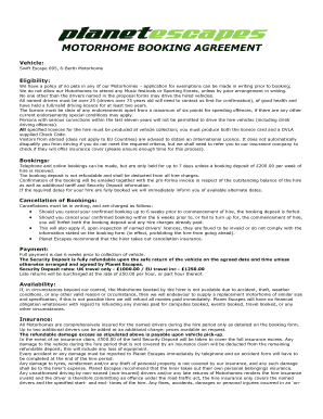 United Kingdom Rental Agreement  Form