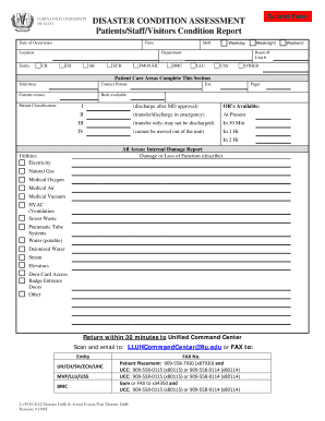 Disaster Condition Assessment Form