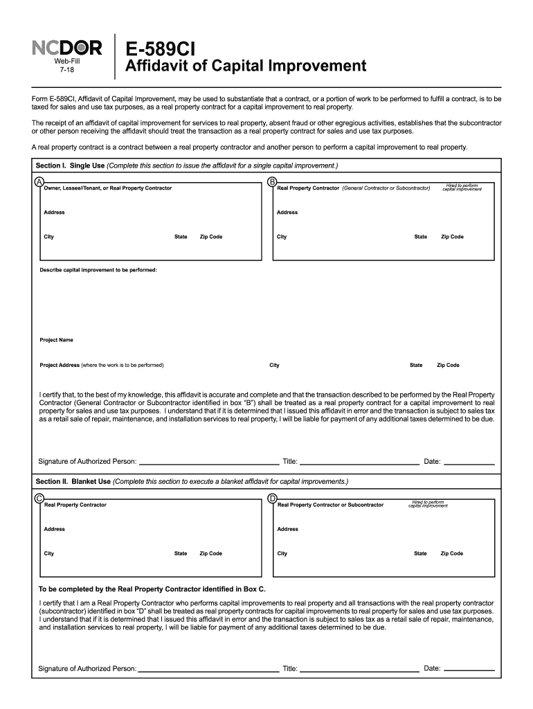  Nc E 589ci Form 2018-2024