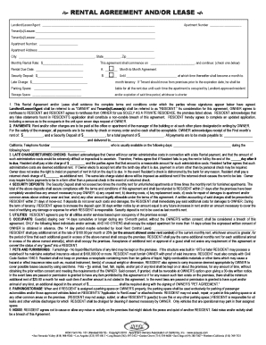 Rental Agreement Andor Lease 247 Real Estate Leasing  Form