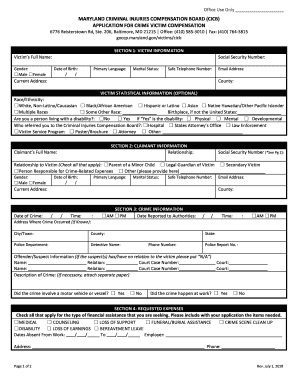  Cicb Maryland Application 2018